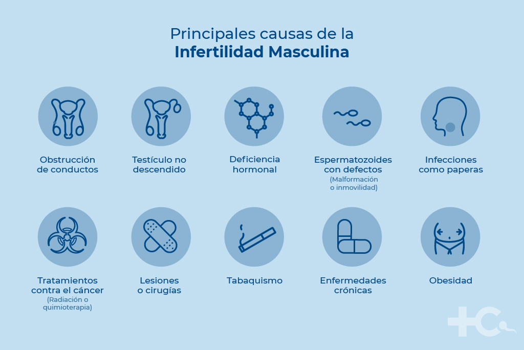 ¿Cuáles son las principales causas de la infertilidad masculina?